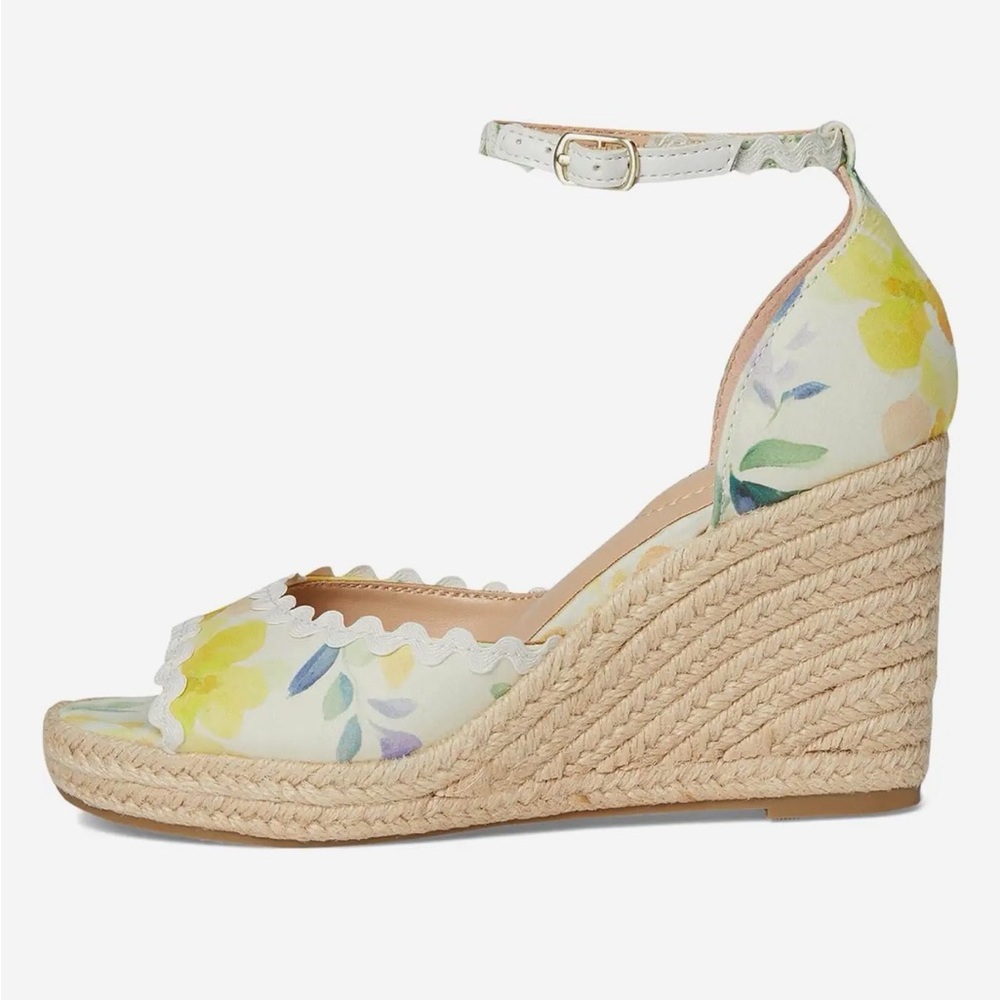 Bandolino Floral Espadrille Wedge Sandals - Picture 3 of 7